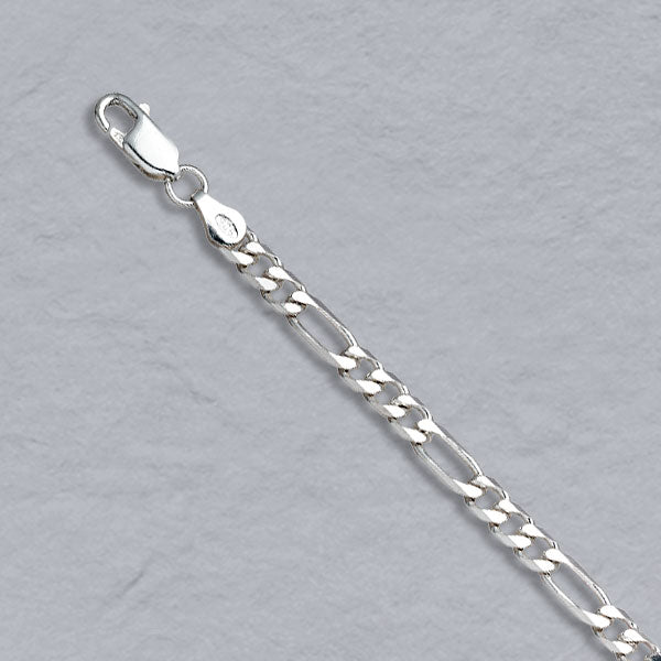 Sterling Silver Figaro 4.4mm