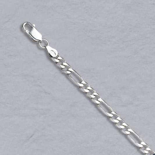 Sterling Silver Figaro 4.4mm