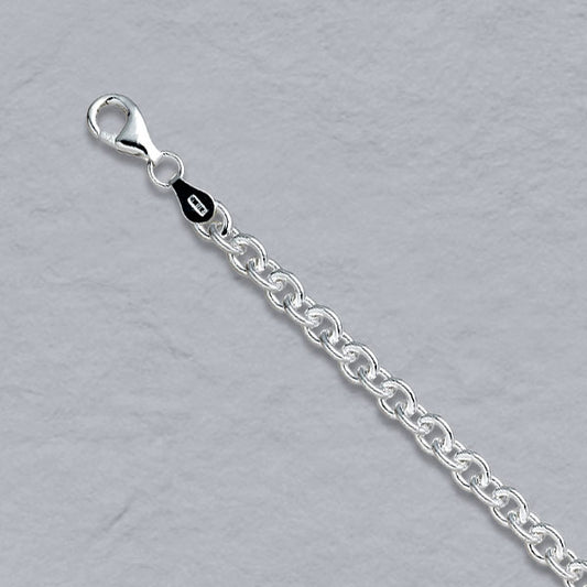 Sterling Silver Round Cable 4.5mm