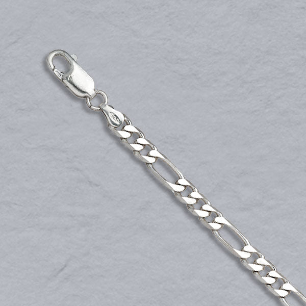 Sterling Silver Figaro 4.6mm