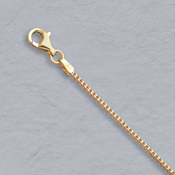 14K Yellow Gold Natural Franco 1.1mm