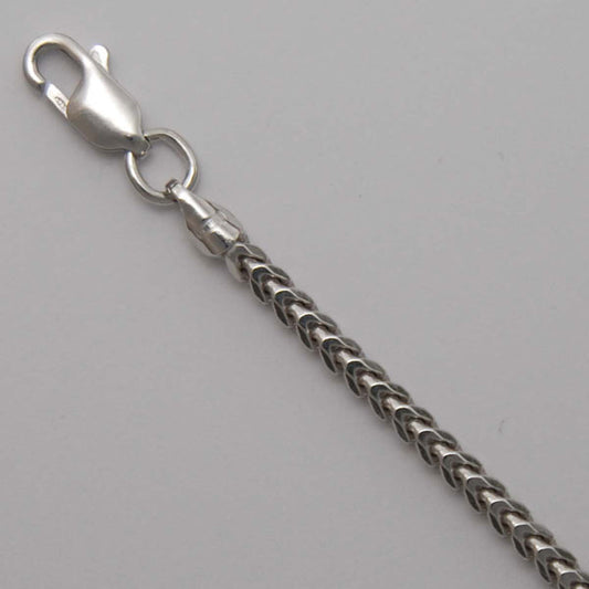 Sterling Silver Franco 3.0mm (Rhodium)