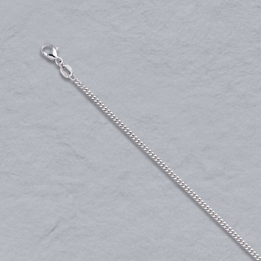 Platinum / 950 Diamond Cut Curb Chain 1.8mm