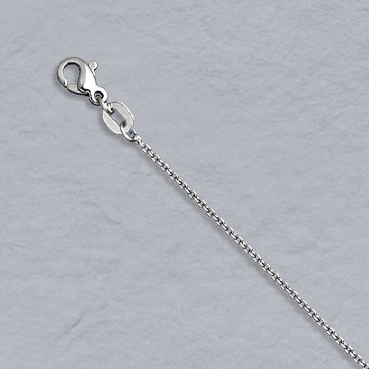 Platinum / 950 Round Cable Chain 1.0mm