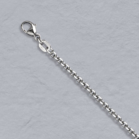 Platinum / 950 Diamond Cut Cable Chain 2.0mm