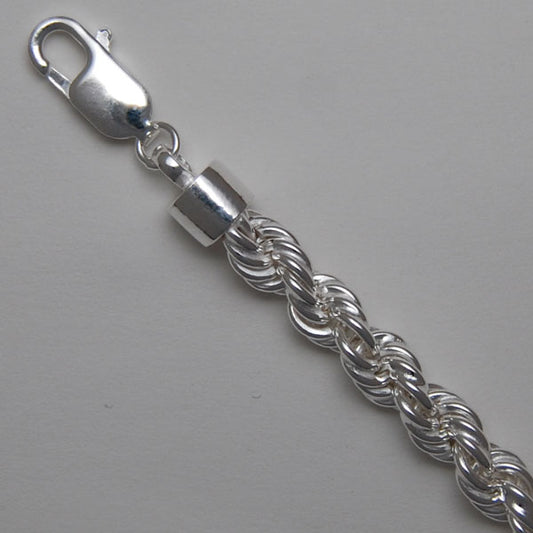 Sterling Silver Rope 6.5mm