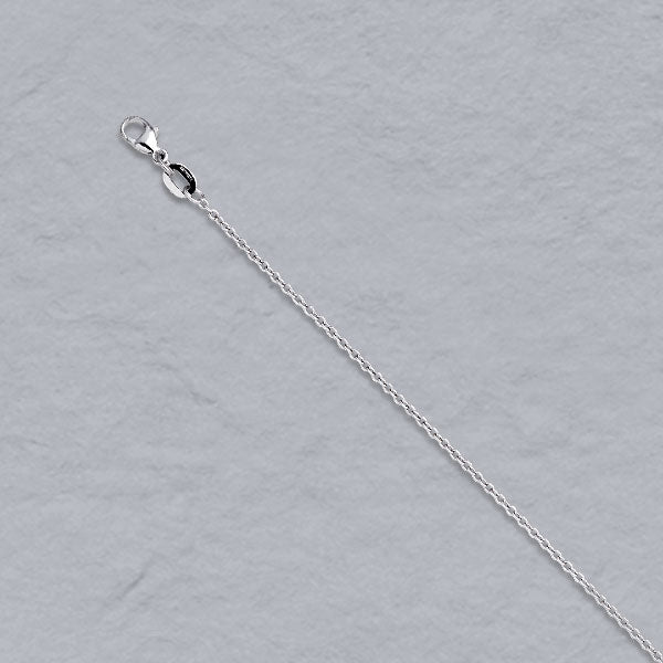 Platinum / 950 Round Cable Chain 1.3mm