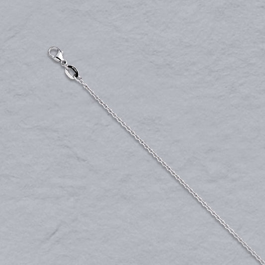 Platinum / 950 Round Cable Chain 1.3mm