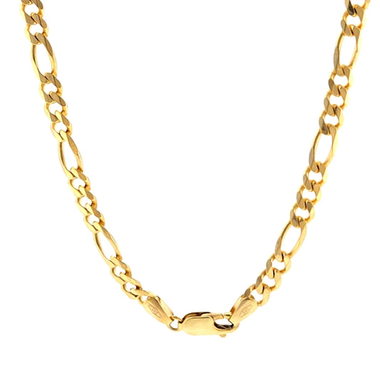 14K Yellow Gold Figaro Chain 4.3mm