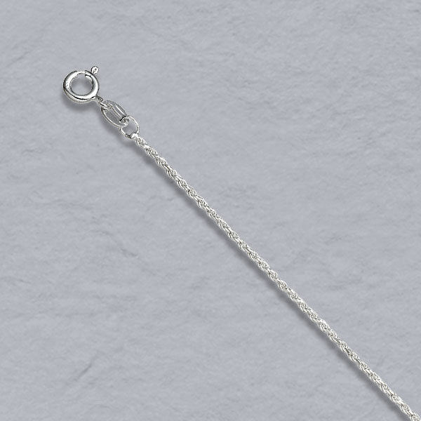Sterling Silver Solid Rope 1.3mm