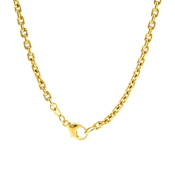 14K Yellow Gold Trace Rectangle 3.0mm