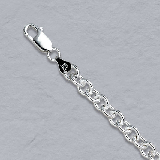 Sterling Silver Round Cable 7.1mm