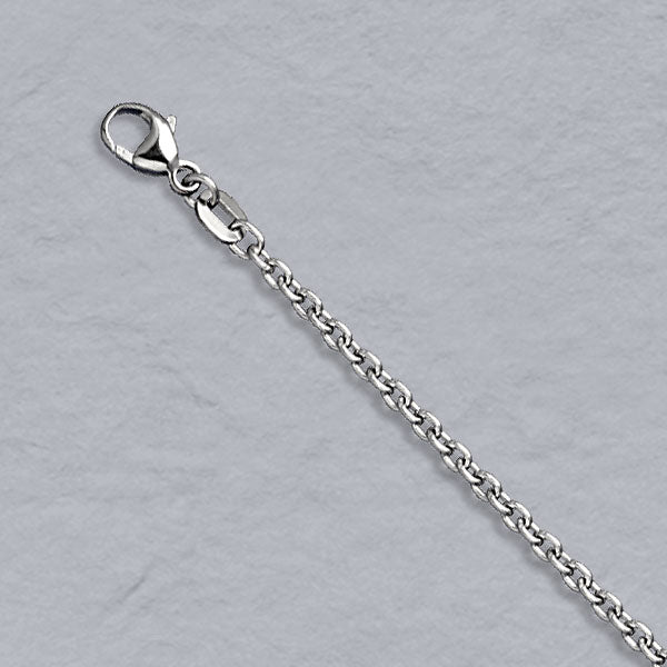 Platinum / 950 Round Cable Chain 2.2mm
