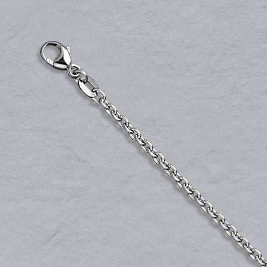 Platinum / 950 Round Cable Chain 2.2mm
