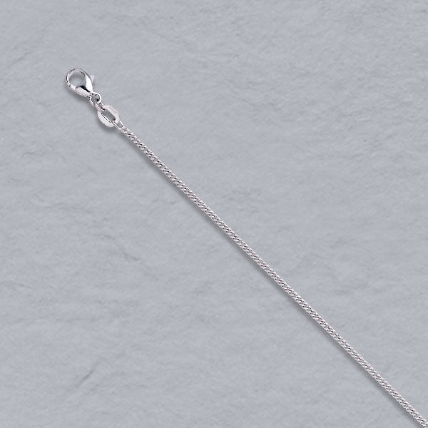 Platinum / 950 Rounded Curb Chain 1.5mm