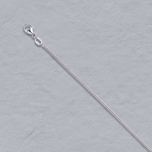 Platinum / 950 Rounded Curb Chain 1.5mm