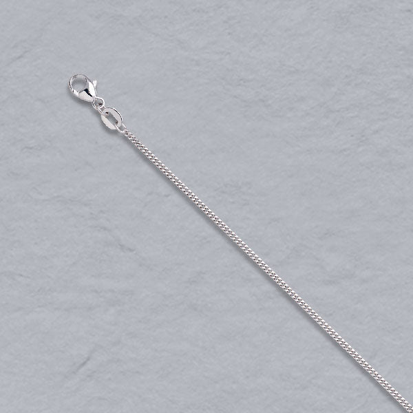 Platinum / 950 Diamond Cut Curb Chain 1.3mm
