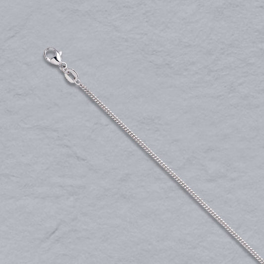 Platinum / 950 Diamond Cut Curb Chain 1.3mm