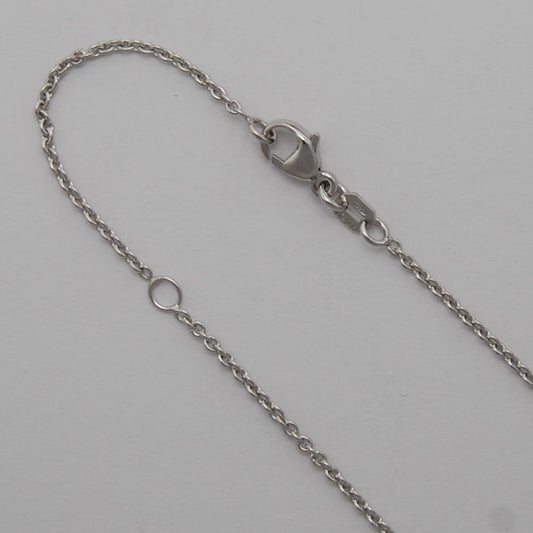 Sterling Silver Adjustable Round Cable 1.5mm (Rhodium)
