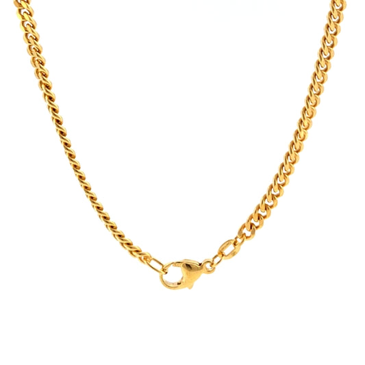 14K Yellow Gold Curb 3.4mm