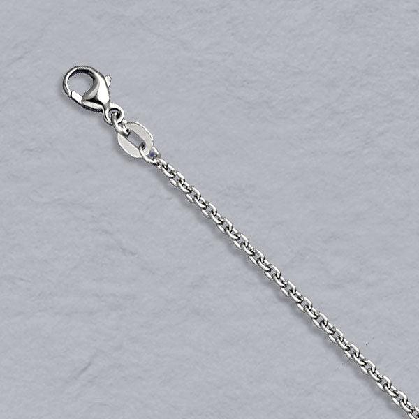 Platinum / 950 Round Cable Chain 1.8mm