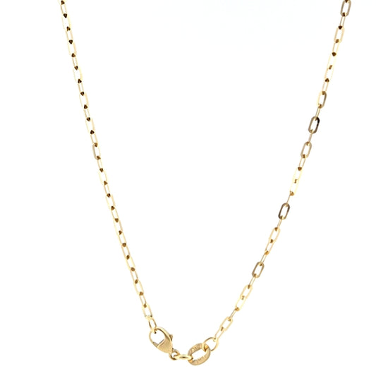 14K Yellow Gold Paperclip 1.7mm x 3.5mm