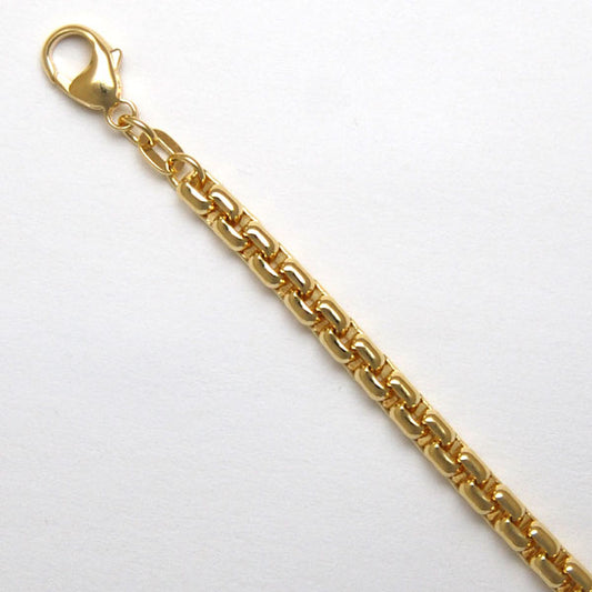 14K Yellow Gold Round Box 4.0mm