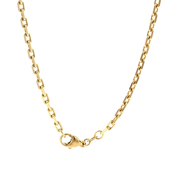 14K Yellow Gold Diamond Cut Cable 3.00mm