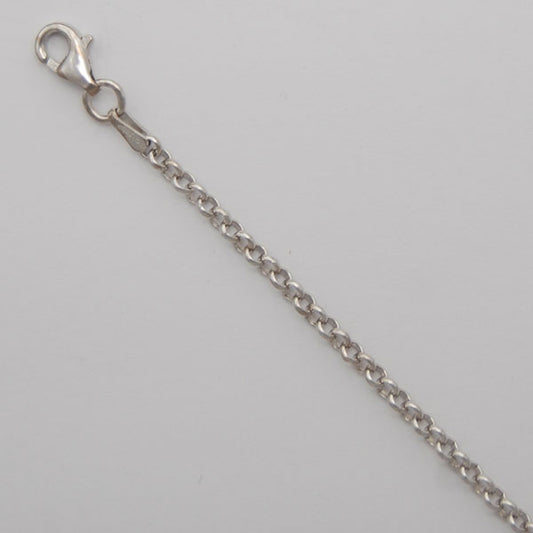 Sterling Silver Rolo 2.5mm (Rhodium)