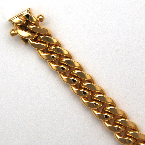 14Kt Yellow Gold Cuban 7.2mm