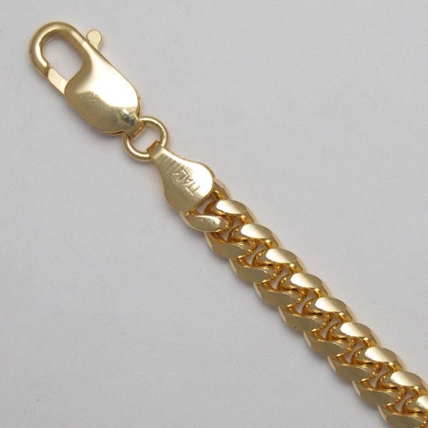 14Kt Yellow Gold Oval Curb 5.8mm