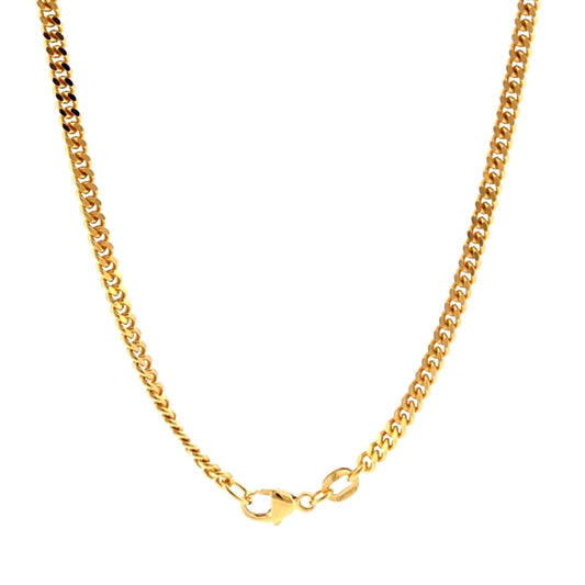 18K Yellow Gold Curb Chain 2.8mm