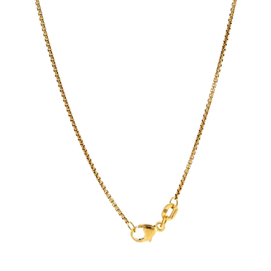 18K Yellow Gold Venetian Box 1.2mm