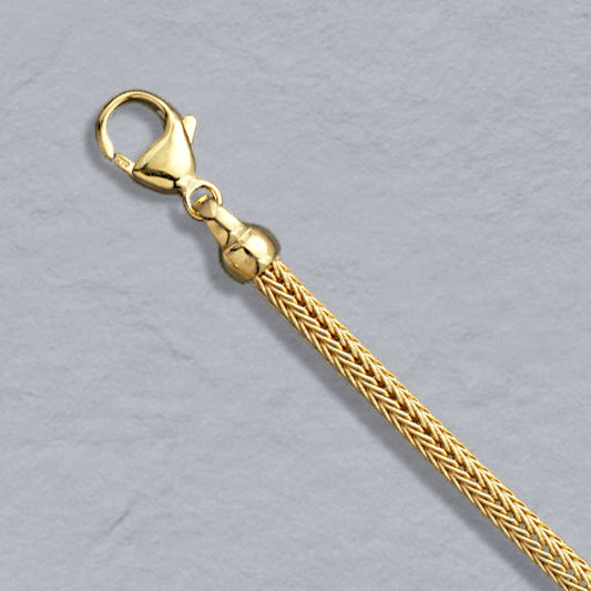 18K Yellow Gold Foxtailmesh 3.1mm, lobster clasp