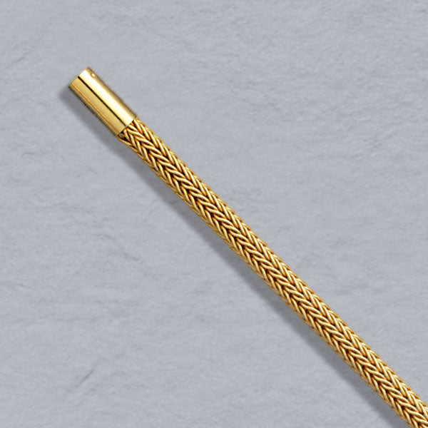 18K Yellow Gold Foxtailmesh 3.1mm, bayonet clasp