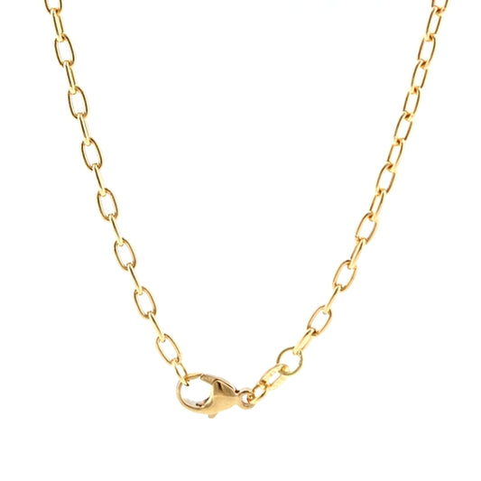 18K Yellow Gold Open Long Cable 2.9mm
