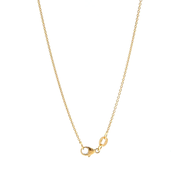 18K Yellow Gold Round Cable 1.3mm