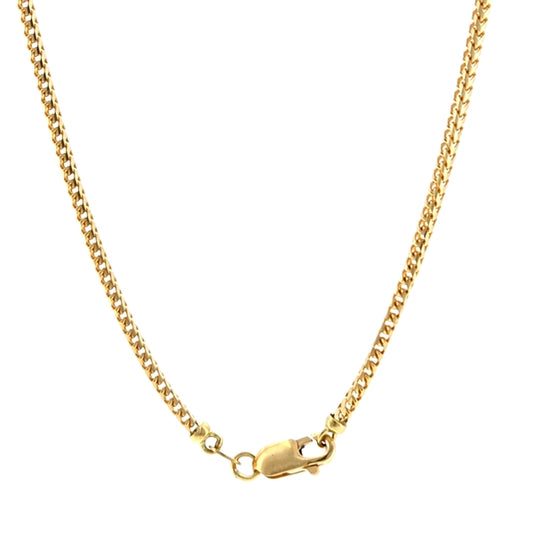 18K Yellow Gold Franco 2.0mm