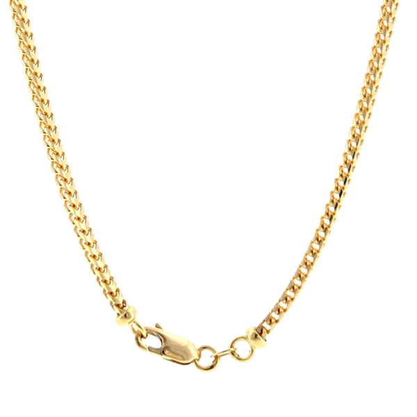 18K Yellow Gold Franco 2.4mm