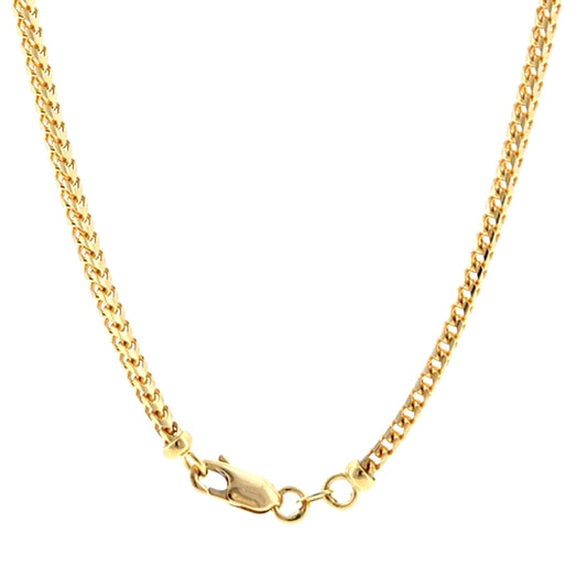 18K Yellow Gold Franco 2.4mm