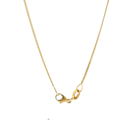 18K Yellow Gold Curb 1.0mm