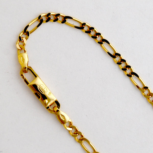 18K Yellow Gold Figaro 2.9mm