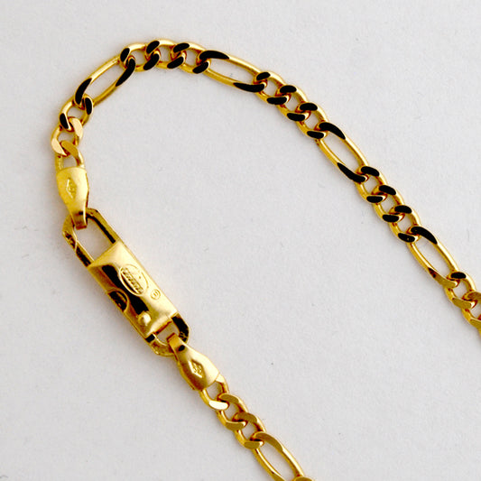 18K Yellow Gold Figaro 2.9mm
