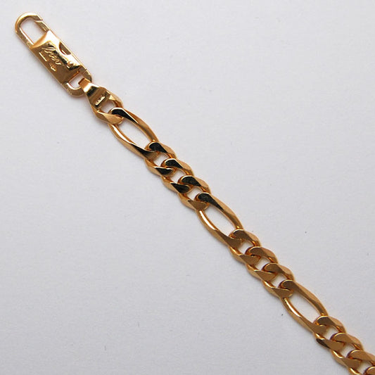 18K Yellow Gold Figaro 4.9mm