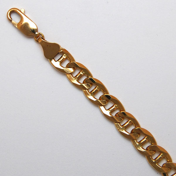 18K Yellow Gold Flat Anchor 7.3mm