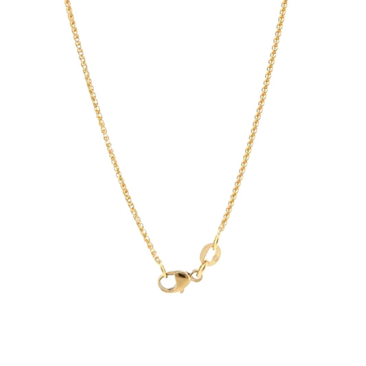 18K Yellow Gold Round Wheat 1.1mm