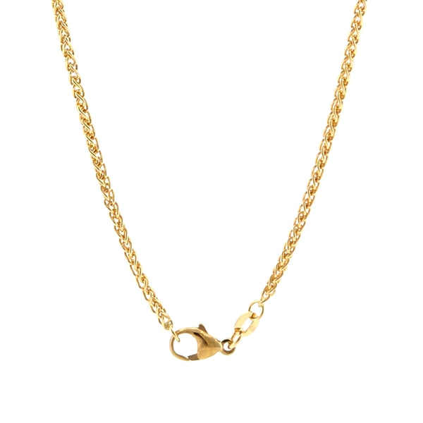18K Yellow Gold Round Wheat 2.0mm