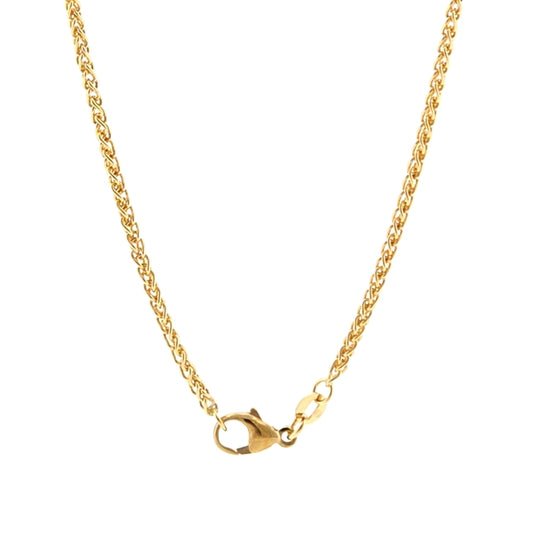 18K Yellow Gold Round Wheat 2.0mm