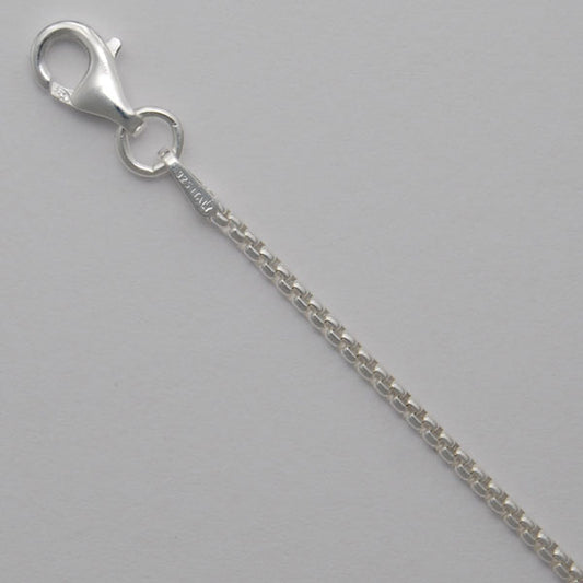 Sterling Silver Round Box 1.5mm