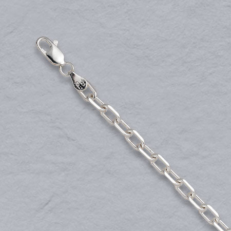 Sterling Silver Diamond Cut Cable 4.5mm
